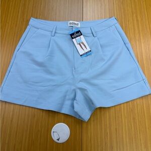 Edited by Remi Bader Women's Lightweight Trouser Short Light Blue Size 10
